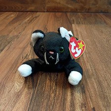 Ty Beanie Baby Pounce -Cat 1997 New  Set w Mcdonalds Toy Zip picture