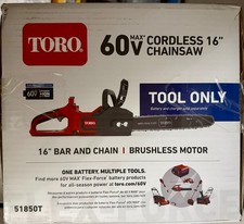 Toro Flex-Force 60V Cordless 16 in Brushless Chainsaw 51850T - LOCAL PICKUP ONLY picture