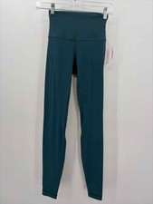 Pre-Owned Lululemon Green Size 2 Legging Athletic Pants picture