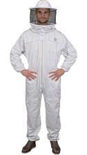 Humble Bee 410 Polycotton Beekeeping Suit with Round Veil Linen White 3X-Large picture