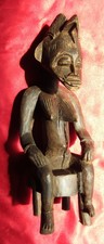 Old late 19c early 20c Dogon Female Ancestor Sculpture 11.5