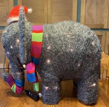 Wondershop at Target Tinsel Elephant RARE AND RETIRED Christmas Yard Decoration picture