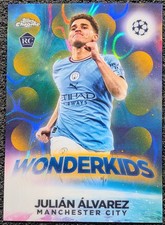 2022-23 Topps Chrome #W-9 Julian Alvarez Wonderkids Gold Lava SP rc rookie ssp picture