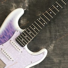 Clearance Solid Body Electric Guitar Quilted Maple Top Maple Neck Purple Burst picture