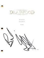 Ian McShane Signed Autograph Deadwood Full Pilot Script Screenplay Al Swearengen picture