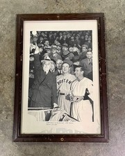 Framed Vintage Photograph - President Franklin D. Roosevelt Throwing Out the Fir picture