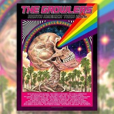 The Growlers North America Tour 2026 Psychedelic Skull Poster picture
