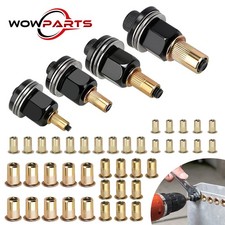 44pcs Manual Rivet Nut Tool Kit M3-M6 Carbon Steel Nutsert Set for Drill Wrench picture