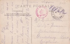 GB WWI FIELD POST FRANCE 1914 DC „ARMY POST OFFICE / 38“ (POSTMARK-ERROR: picture