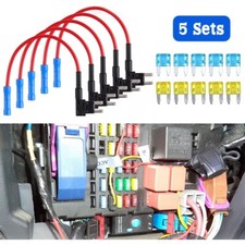 15 Pcs Car Add-A-Circuit Fuse TAP Adapter Set Mini ATM APM 15 20 AMP picture