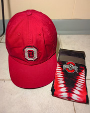 Vintage Ohio State Buckeyes Lot Dad Hat Cap T.E.I. Rock 'Em Tie Dye Socks Y2K picture