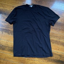 James Perse T Shirt Mens Black Short Sleeve Crewneck Sz 3 Large picture