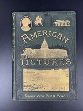 1880 America Tourist Guide - American Pictures - Owned By Major General Munro picture