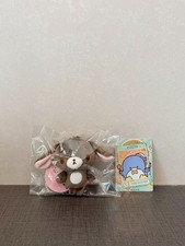 Sanrio Fluffy Sugarbunnies Kurousa Mascot Keychain Plush Doll Gift Kids Toy picture