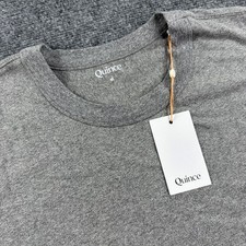 Quince Heavyweight Tee Size M Heather Grey 100% Organic Cotton NWT Women picture