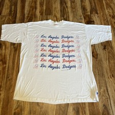 🔥VTG 1989 WHITE Los Angeles Dodgers RK T Shirt 2-3XL NUTMEG 🔥 picture
