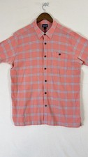 Patagonia A/C Lightweight Shirt Mens L Pink Plaid Button-Up Short Sleeve picture