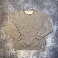 Vintage Russell Athletic Mens Gray Crewneck Sweatshirt XL Heather Gray V-Stitch picture