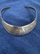 Vintage Lex Billie Signed Native American Navajo Collar Choker Necklace, 16” picture