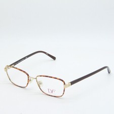 NEW DIANE VON FURSTENBERG DVF8052 210 BROWN GOLD AUTHENTIC EYEGLASSES 52-17 picture