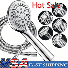 High Pressure Shower Head 5 Settings Handheld Shower Heads Spray With 5 FT Hose picture