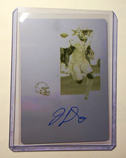 2023 Panini Contenders Josh Downs Auto 1/1 Printing Plate RC Indianapolis Colts picture