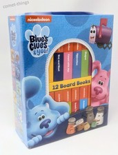 Nickelodeon Blue's Clues & You  12 Mini Board Books W/ Carry Case ~ NEW SEALED picture
