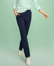 Talbots Plus Size Navy Stretch Straight Leg Ankle Pull-On Pants 2X picture
