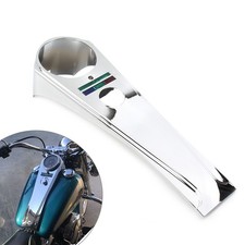 Chrome Long Rider Style Dash Panel For Harley Softail Custom FXSTC FXDG FXDWG FX picture