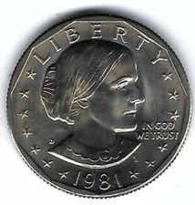 1981-D Denver Susan B Anthony Brilliant Uncirculated Dollar Mint Set Coin picture