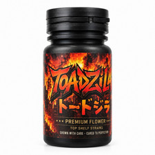 128 Pcs - 3.5g Toadzilla Bottle, Peel-style Safety Seal Lid Medicine style Jar picture