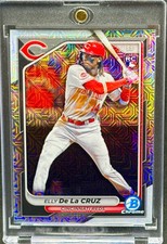 Elly De La Cruz RARE ROOKIE MOJO REFRACTOR INVESTMENT CARD  BOWMAN MINT picture