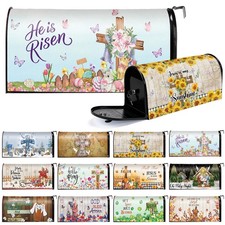 Dispowreath 12 Pcs Christian Seasonal Magnetic Mailbox Covers, Oxford Cloth |... picture