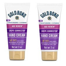 Gold Bond Age Renew Crepe Corrector Hand Cream, Replenishing & Smoothing, 2Pack picture
