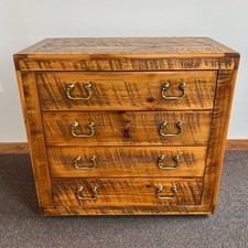 Vintage Habersham Rustic Pine 4 dr. Bachelor's Chest / Large Nightstand picture