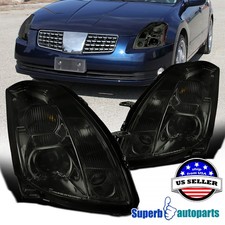 Fits 2004-2006 Maxima Projector Headlights Turn Signal Lamps Smoke picture
