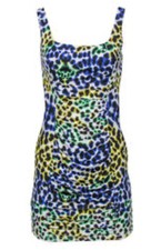 Y2K Milly Dress Revolve Leopard Large  Current Mint Mob Wife Slouch picture