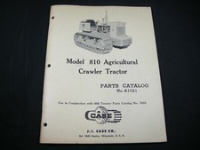 Original J l CASE 810 Agricultural Farm Crawler Tractor Parts Manual Book picture
