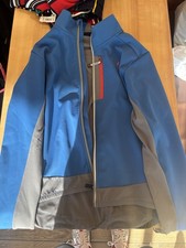 Bontrager Men’s Cycling Softshell Jacket Full Zip Blue/Gray S Long Sleeve picture
