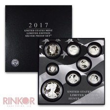 2017-S Limited Edition Silver 8-Coin Proof Set (Box and CoA) picture