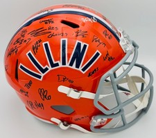 2026-27 Illinois Fighting Illini Full Size Helmet Katin Houser Bielema BAS J68 picture