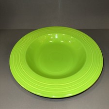RETIRED Homer Laughlin Fiesta Shamrock Green 12” Individual Pasta Bowl NEW picture