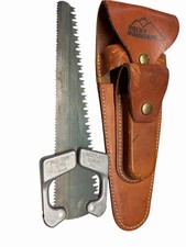 Vintage Rocky Mountain Pac-Saw Dubois WY Hunting Camping Saw Leather Sheath picture