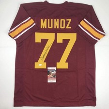 Autographed/Signed Anthony Munoz USC Maroon College Football Jersey JSA COA picture