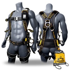 KwikSafety TYPHOON DiamondBACK Safety Harness (Back Support) 3 D Ring ANSI OSHA picture
