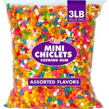 Mini Chiclets Gum - 3 Pounds - Fruity Tabs Chicklets - Gumball Candy M picture