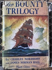 Vintage 1948 The Bounty Trilogy HC Wyeth Edition Nordhoff Hall Dust Jacket picture