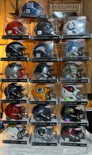 Lot of 19 NFL Riddle Speed Mini Football Helmets - Authentic picture