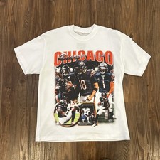 Chicago Bears 2025 Team Graphic T-shirt White, Size XL,  Brand New, Vintage  picture
