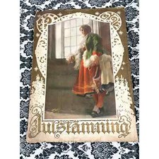 RARE Swedish Art Large Handmade Book 1922 Antique Artwork Reprints Cover picture